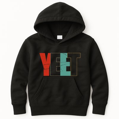 Yeet Trendy Yeeting Meme Slogan Urban Slang Kids Hoodie
