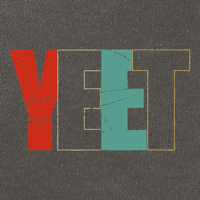 Yeet Trendy Yeeting Meme Slogan Urban Slang Cotton Canvas Backpack