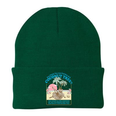 You Think You Just Fell Out Of A Coconut Tree Kamala Meme Knit Cap Winter Beanie