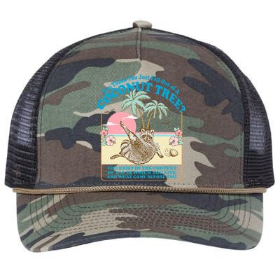 You Think You Just Fell Out Of A Coconut Tree Kamala Meme Retro Rope Trucker Hat Cap