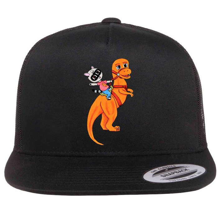Yeeha Teddy Flat Bill Trucker Hat