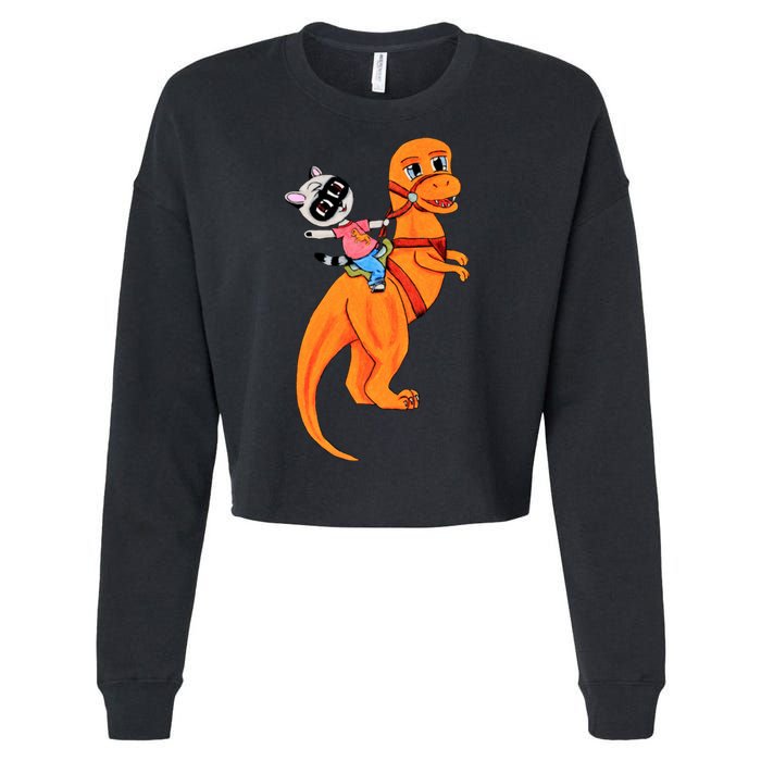 Yeeha Teddy Cropped Pullover Crew