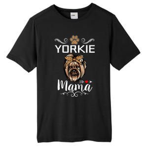 Yorkshire Terrier Yorkie Mama Dog Lover Funny Mothers Day Gift Tall Fusion ChromaSoft Performance T-Shirt