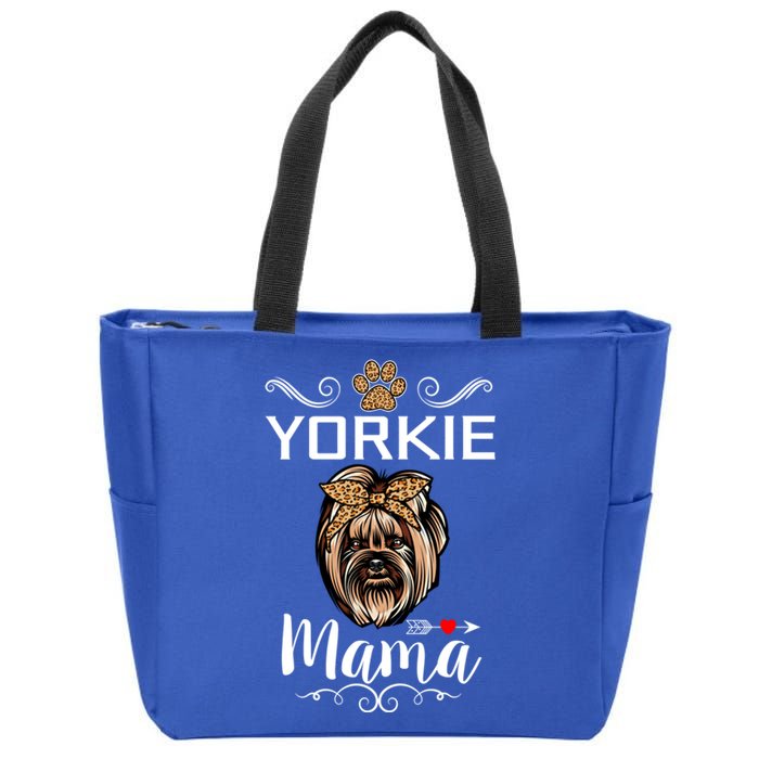 Yorkshire Terrier Yorkie Mama Dog Lover Funny Mothers Day Gift Zip Tote Bag