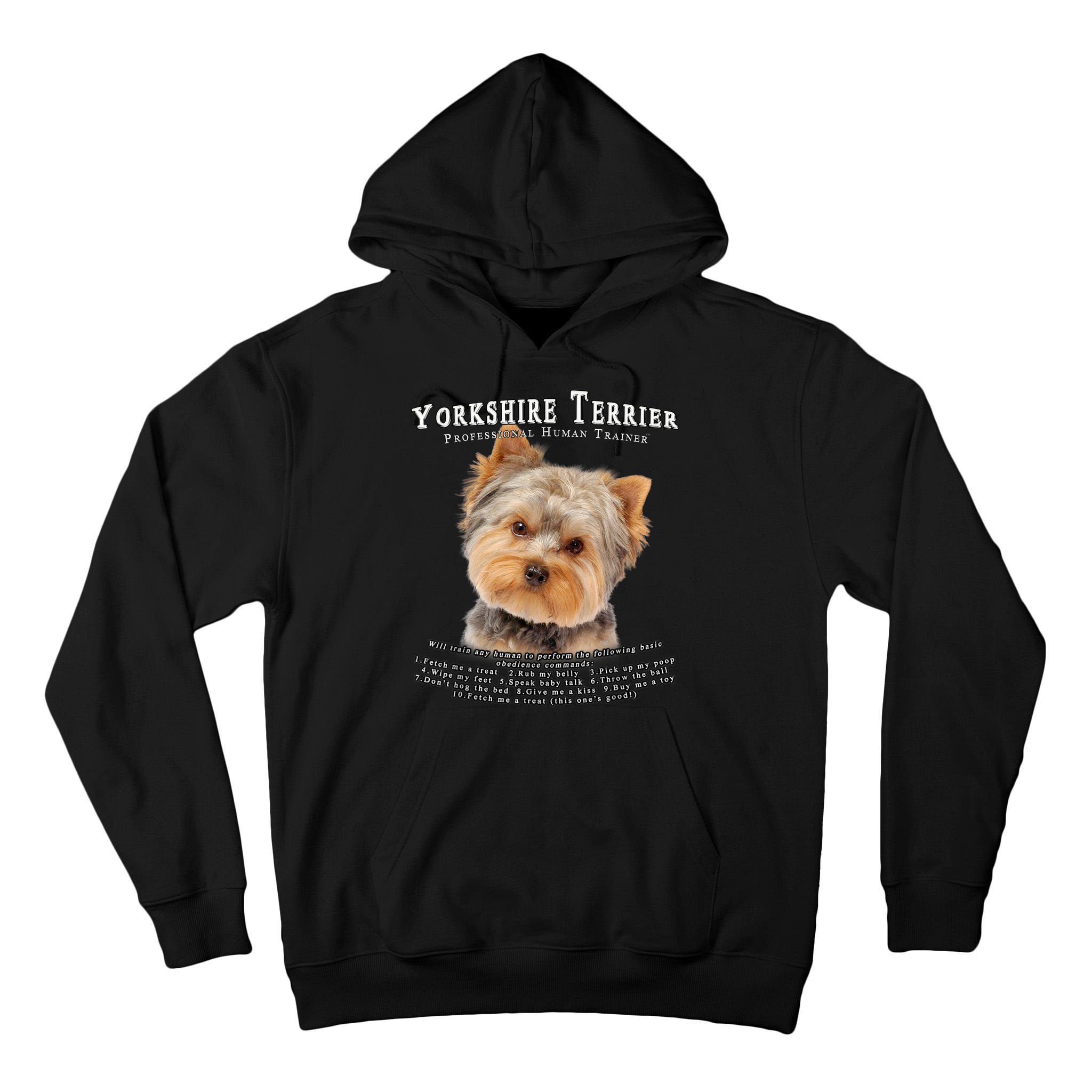 Yorkshire Terrier Yorkie Owner Lover Human Trainer Tall Hoodie