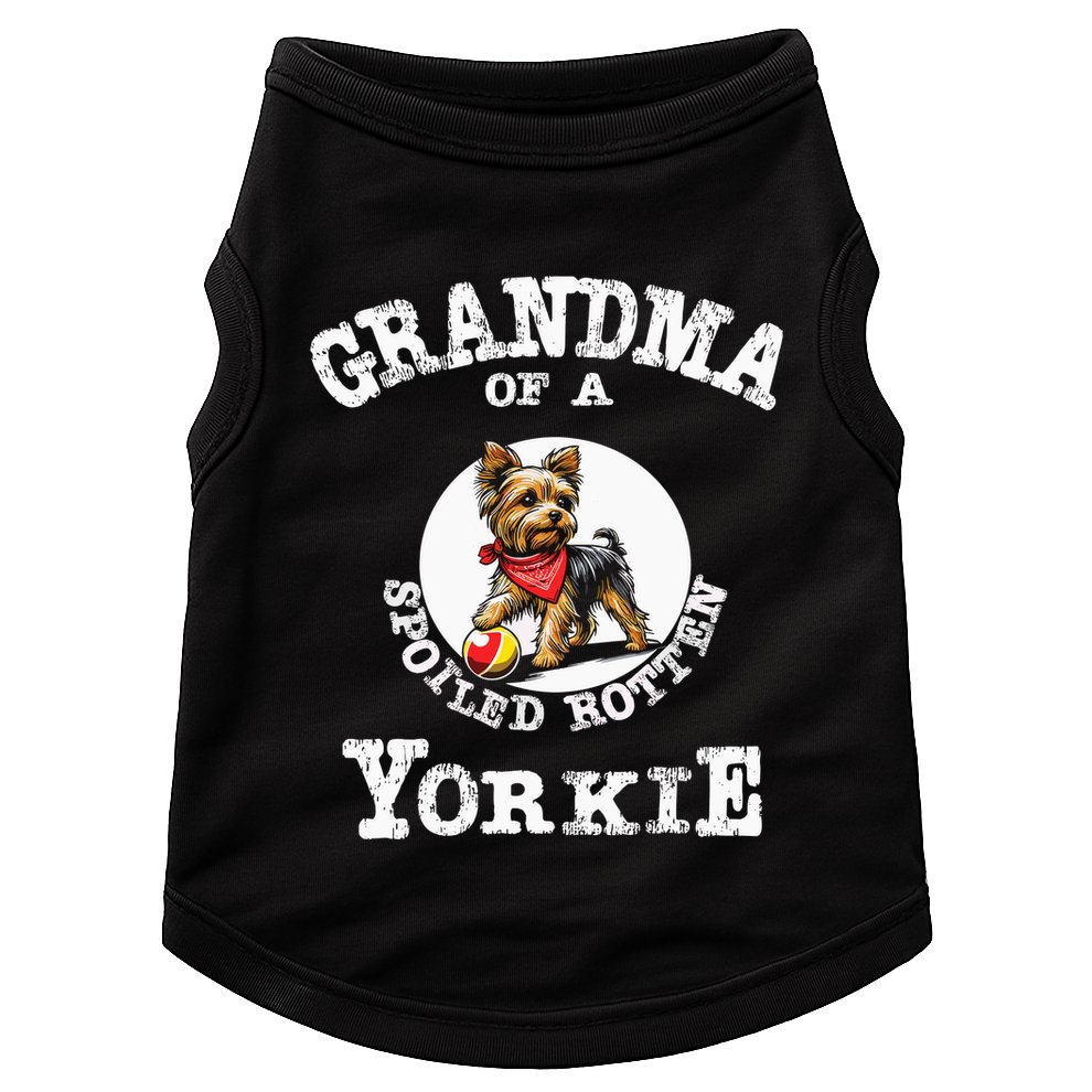 Yorkshire Terrier Yorkie Grandmother Grandma Doggie Tank