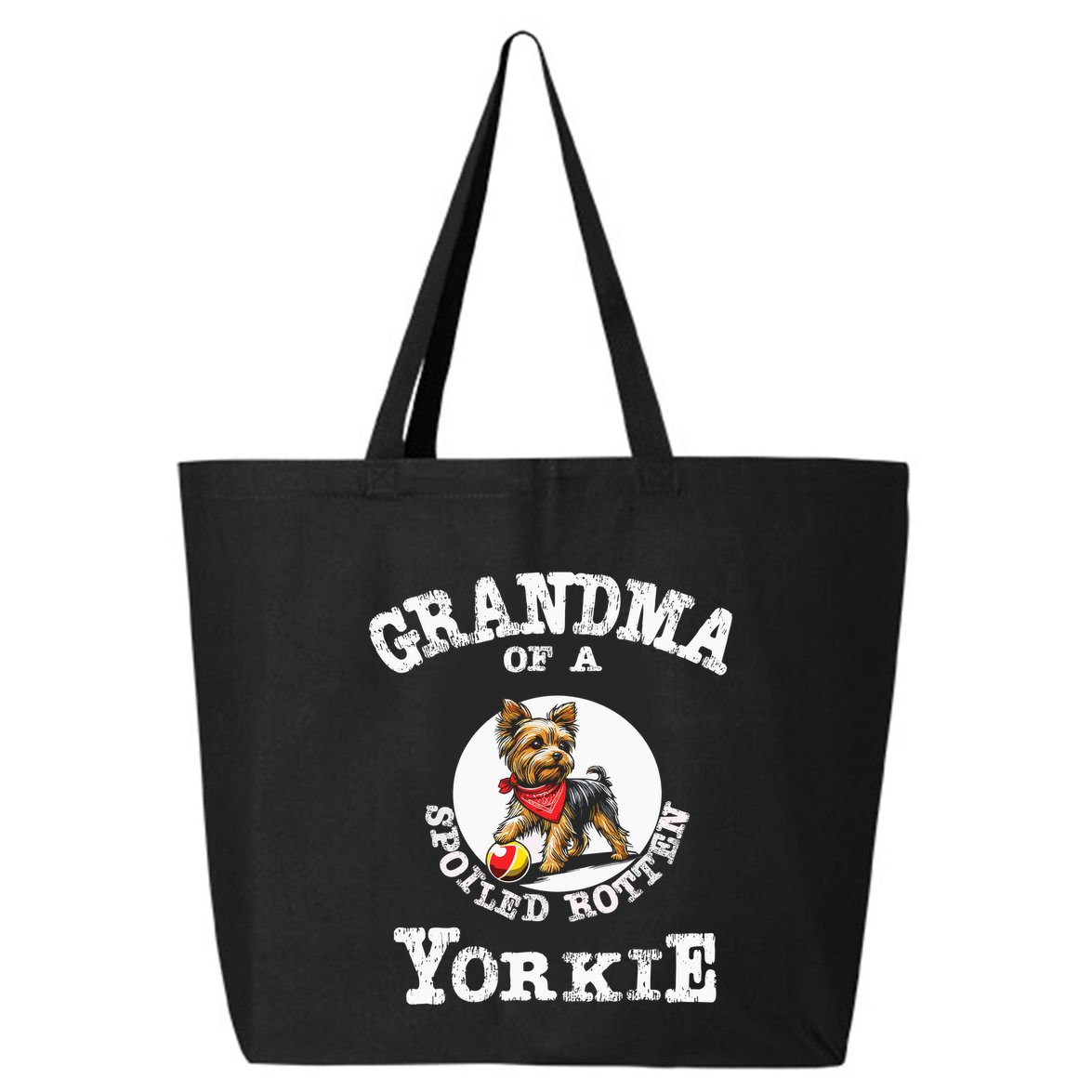 Yorkshire Terrier Yorkie Grandmother Grandma 25L Jumbo Tote