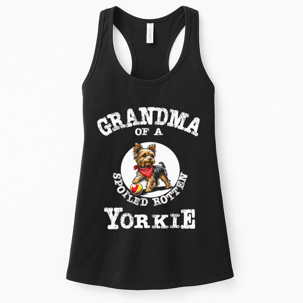 Yorkshire Terrier Yorkie Grandmother Grandma Womens Tank Top
