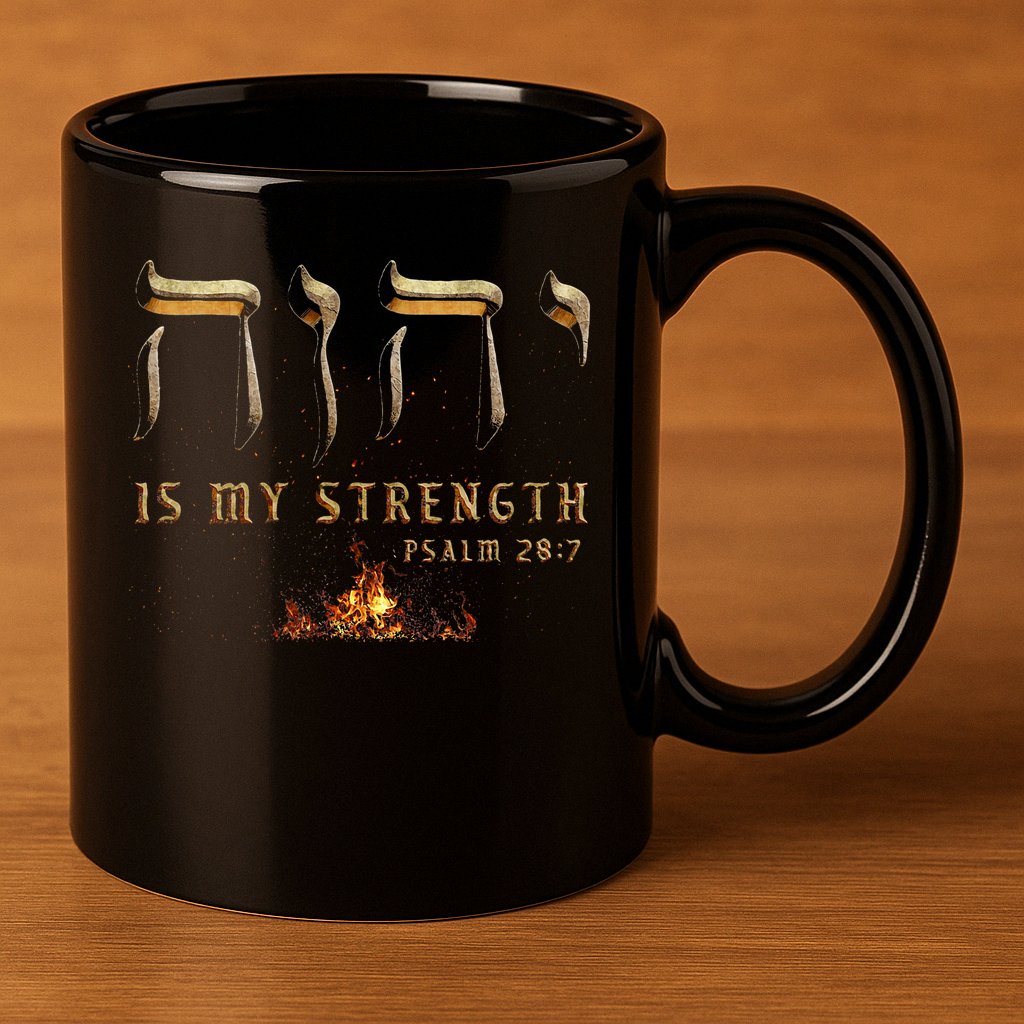 Yhwh Tetragrammaton Yahweh Elohim Hebrew Israelite 11oz C Handle Ceramic Mug