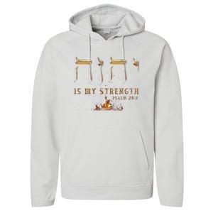 Yhwh Tetragrammaton Yahweh Elohim Hebrew Israelite Performance Fleece Hoodie