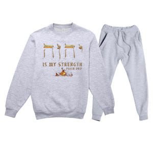 Yhwh Tetragrammaton Yahweh Elohim Hebrew Israelite Premium Crewneck Sweatsuit Set