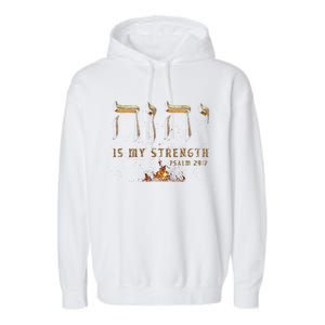 Yhwh Tetragrammaton Yahweh Elohim Hebrew Israelite Garment-Dyed Fleece Hoodie