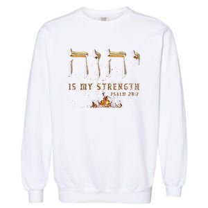 Yhwh Tetragrammaton Yahweh Elohim Hebrew Israelite Garment-Dyed Sweatshirt