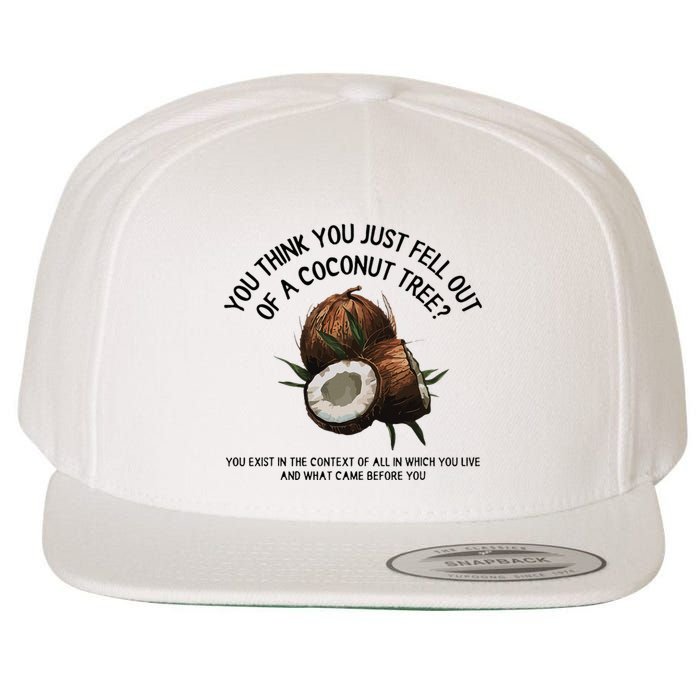 You Think You Just Fell Out Of A Coconut Tree Kamala T Shirt1.Png Wool Snapback Cap