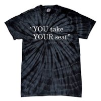 You Take Your Seat Biden's Cue Cards Funny Anti Biden FJB Tie-Dye T-Shirt