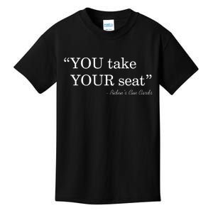 You Take Your Seat Biden's Cue Cards Funny Anti Biden FJB Kids T-Shirt