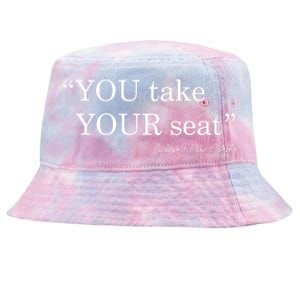 You Take Your Seat Biden's Cue Cards Funny Anti Biden FJB Tie-Dyed Bucket Hat