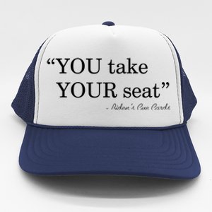 You Take Your Seat Biden's Cue Cards Funny Anti Biden FJB Trucker Hat