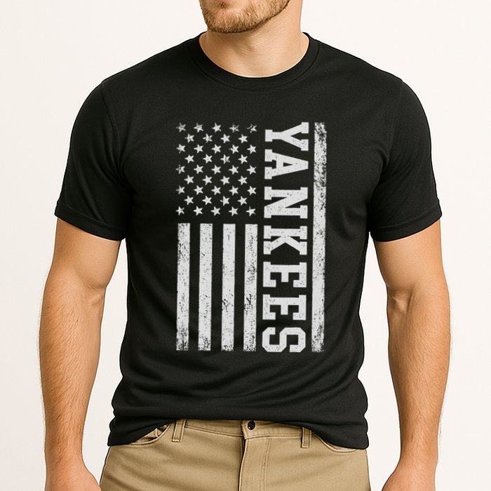 Yankee Us Flag Cooling Performance Crew T-Shirt