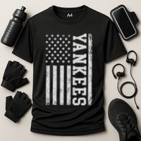 Yankee Us Flag Cooling Performance Crew T-Shirt