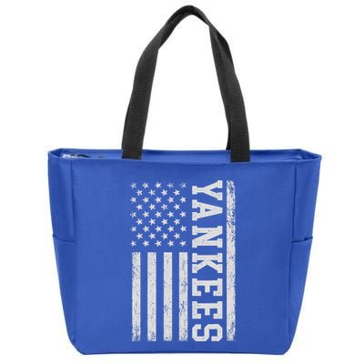 Yankee Us Flag Zip Tote Bag