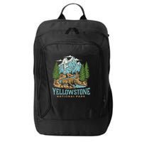Yellowstone Us National Park Wolf Bison Bear City Backpack