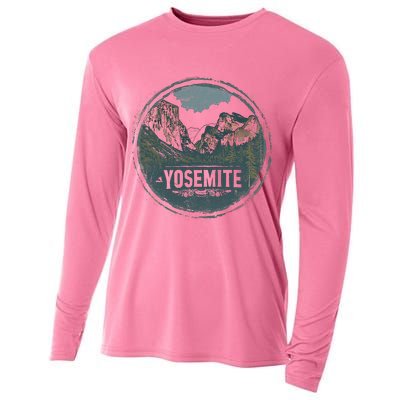 Yosemite Us National Park Vintage Cooling Performance Long Sleeve Crew