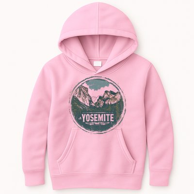 Yosemite Us National Park Vintage Kids Hoodie