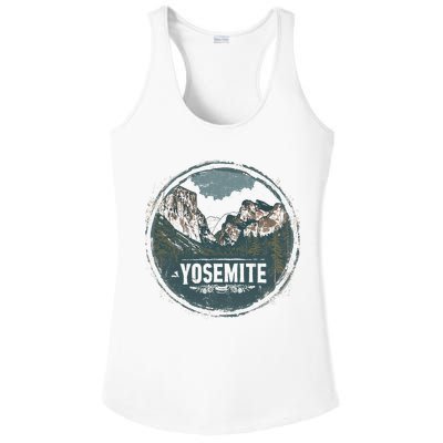 Yosemite Us National Park Vintage Ladies PosiCharge Competitor Racerback Tank
