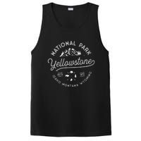 Yellowstone US National Park Bison Buffalo Vintage Men Women PosiCharge Competitor Tank