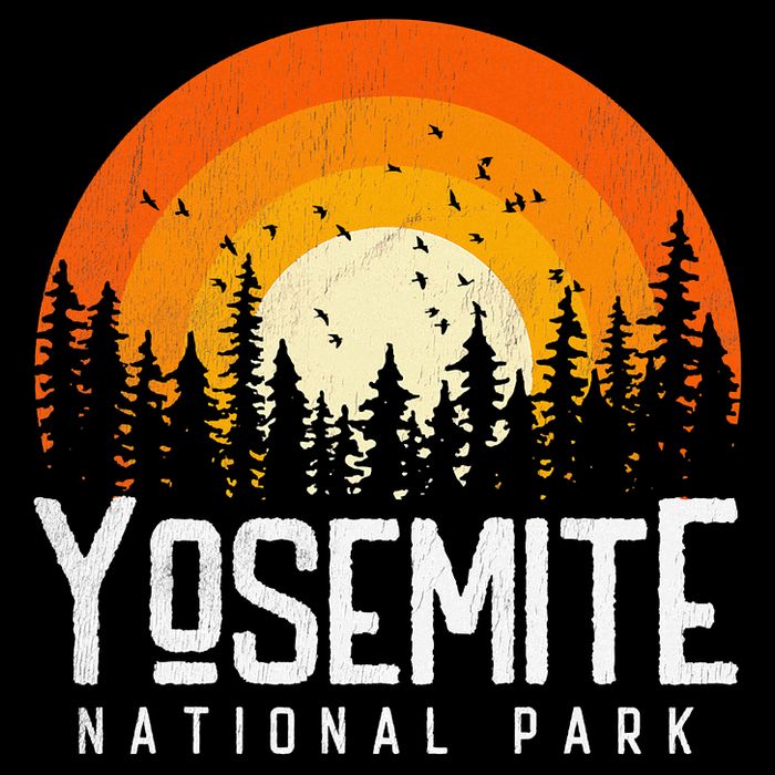 Yosemite US National Park Retro Style Vintage 70s 80s Doggie Tank