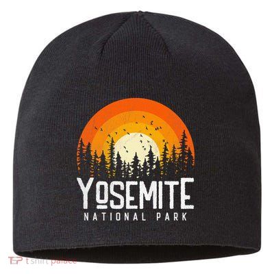 Yosemite US National Park Retro Style Vintage 70s 80s Sustainable Beanie