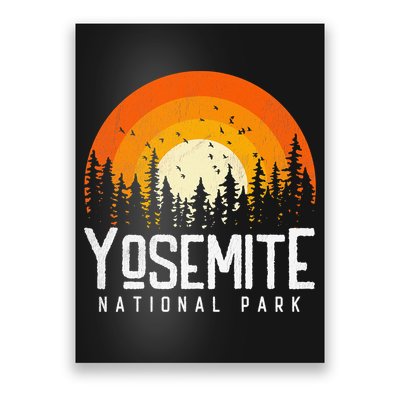Yosemite US National Park Retro Style Vintage 70s 80s Poster