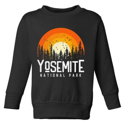 Yosemite US National Park Retro Style Vintage 70s 80s Toddler Sweatshirt
