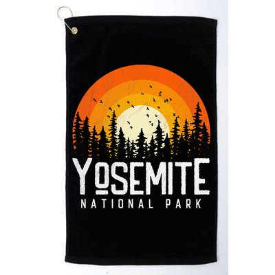 Yosemite US National Park Retro Style Vintage 70s 80s Golf Towel