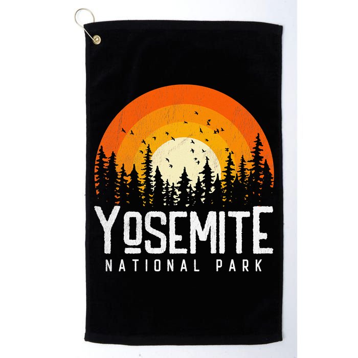 Yosemite US National Park Retro Style Vintage 70s 80s Golf Towel
