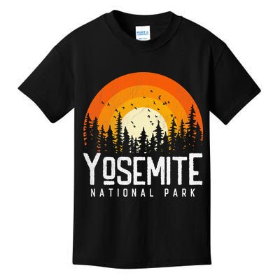 Yosemite US National Park Retro Style Vintage 70s 80s Kids T-Shirt