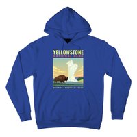 Yellowstone US National Park Bison Vintage Gift Hoodie