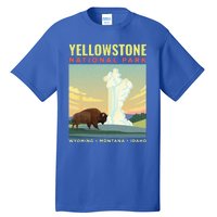 Yellowstone US National Park Bison Vintage Gift Tall T-Shirt