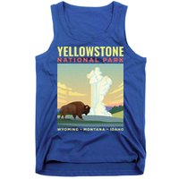 Yellowstone US National Park Bison Vintage Gift Tank Top