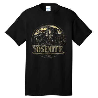 Yosemite Us National Park Vintage Retro Tall T-Shirt