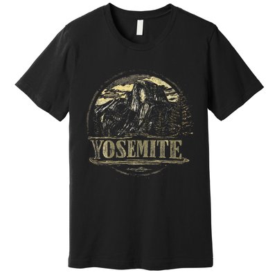 Yosemite Us National Park Vintage Retro Premium T-Shirt