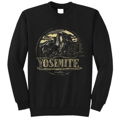 Yosemite Us National Park Vintage Retro Tall Sweatshirt