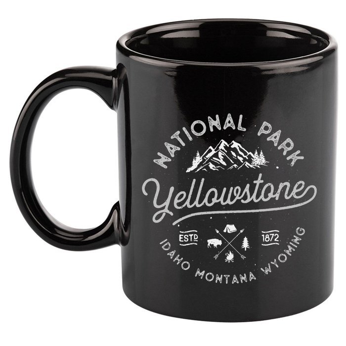 Yellowstone Us National Park Bison Buffalo 11oz C Handle Ceramic Mug
