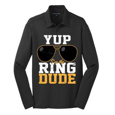 Yup I'm The Ring Dude Silk Touch Performance Long Sleeve Polo