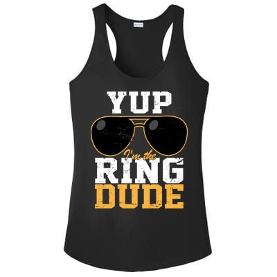 Yup I'm The Ring Dude Ladies PosiCharge Competitor Racerback Tank