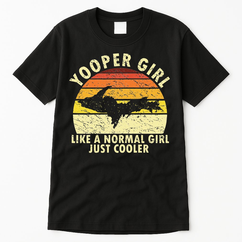 Yooper Upper Peninsula Retro Upper Michigan Tall T-Shirt