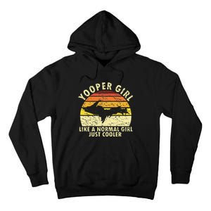 Yooper Upper Peninsula Retro Upper Michigan Tall Hoodie