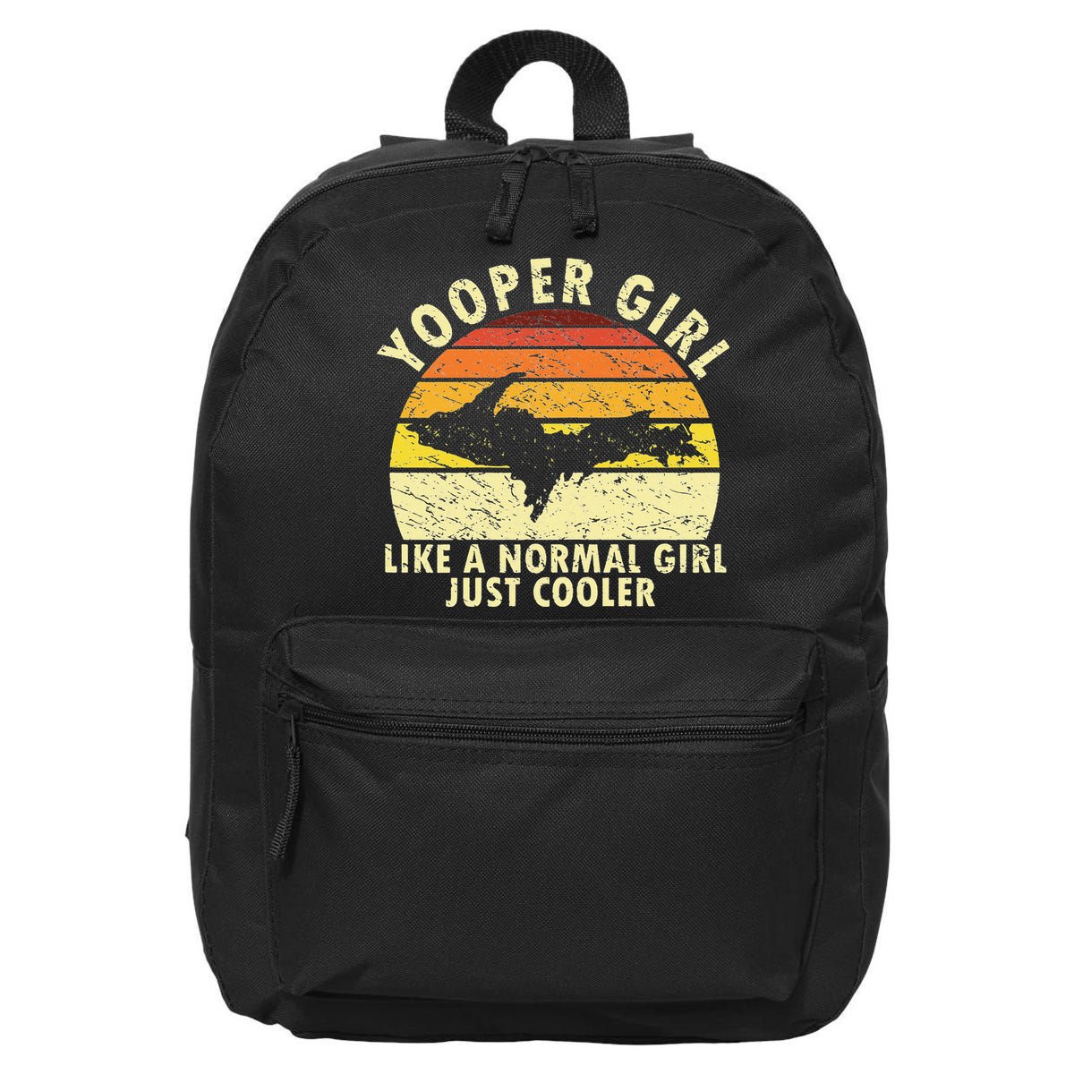 Yooper Upper Peninsula Retro Upper Michigan 16 in Basic Backpack