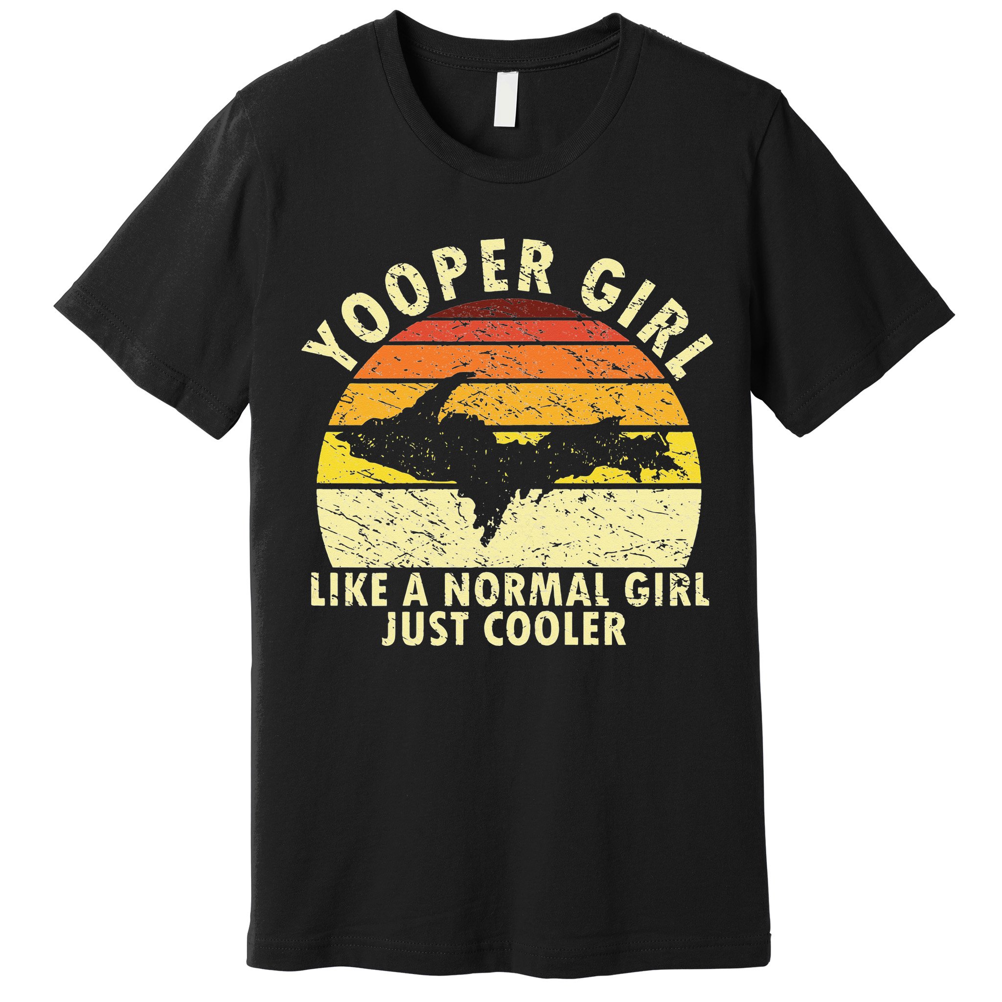 Yooper Upper Peninsula Retro Upper Michigan Premium T-Shirt